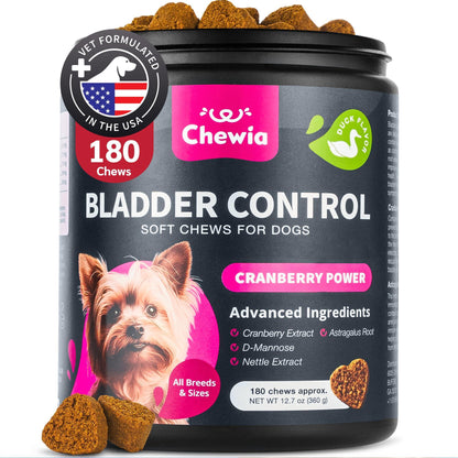 Dog UTI Cranberry Chews for Bladder Support