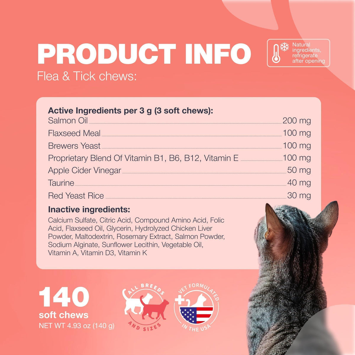 Daily Oral Flea & Tick Chews for Cats