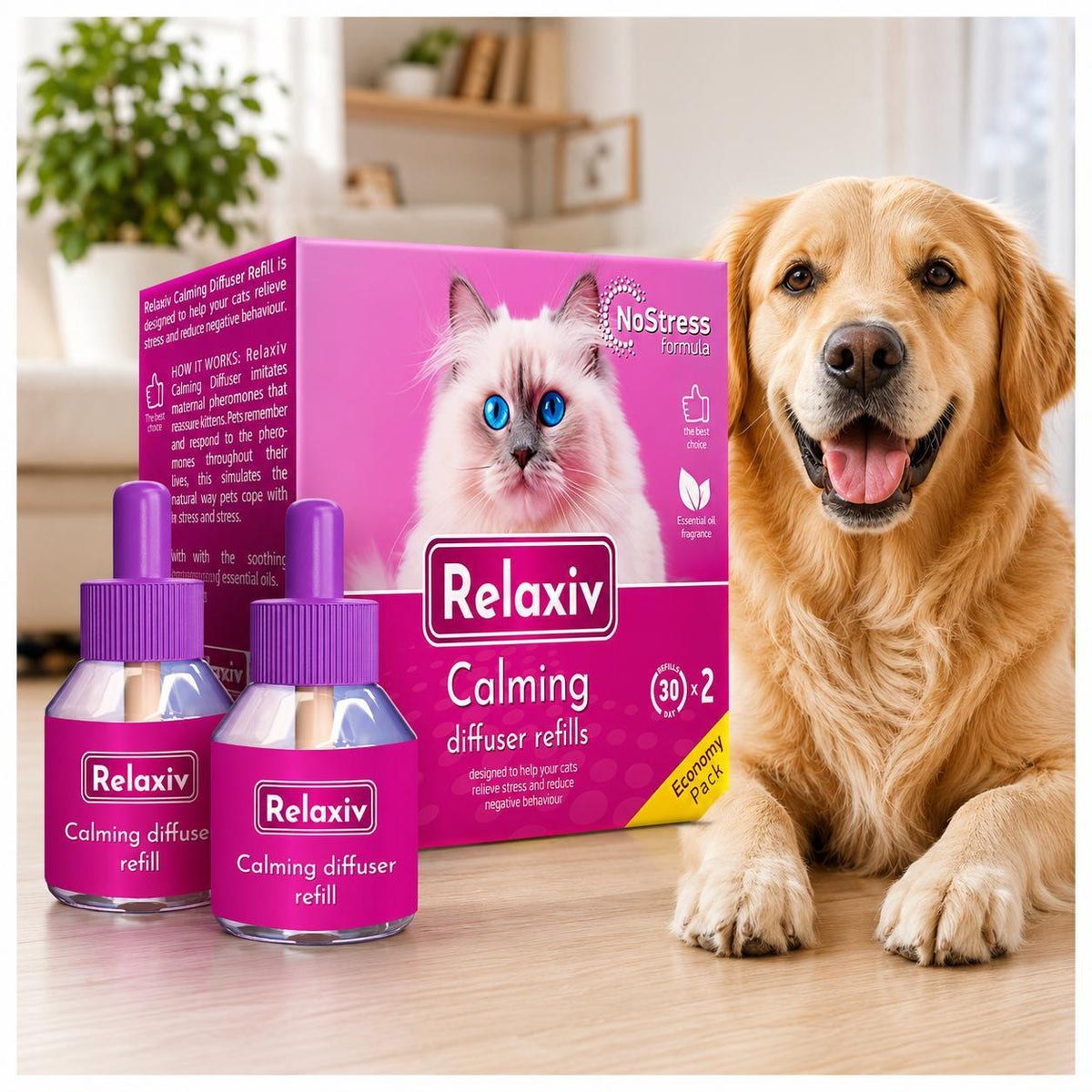 Calming Cat Diffuser Refills for Anxiety Relief