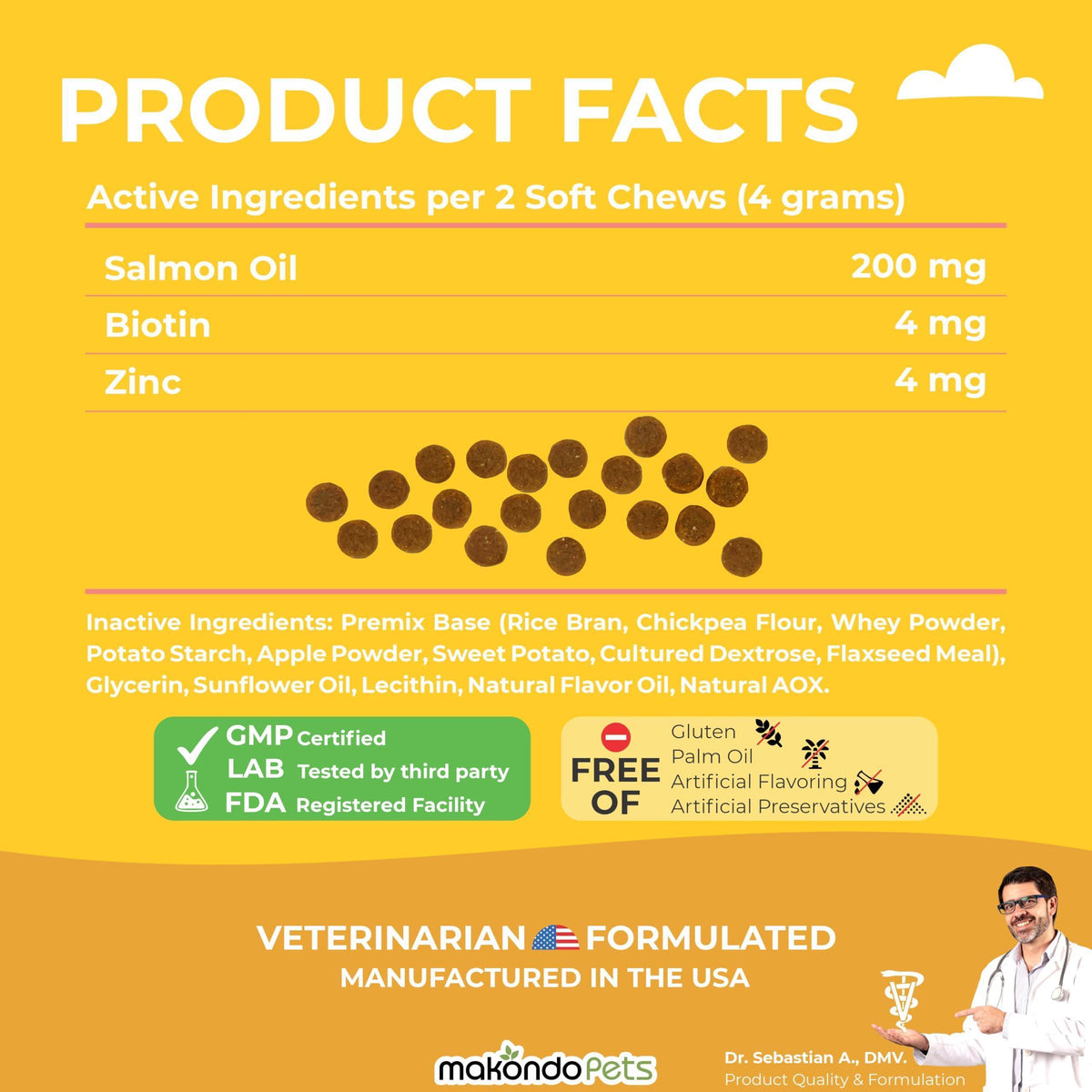 Omega 3 Dog Chews for Shedding & Skin