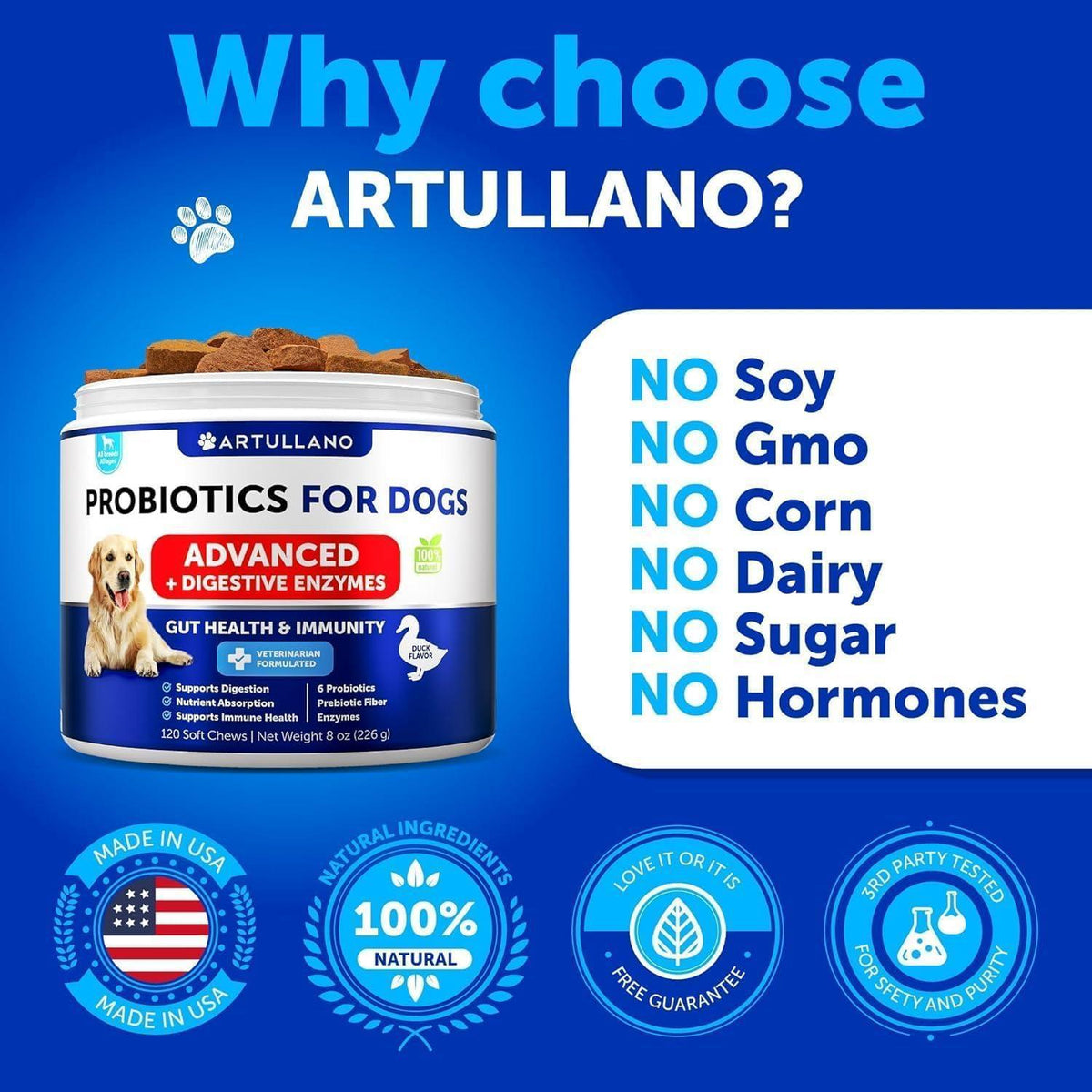 Dog Probiotics for Gut Health & Immunity