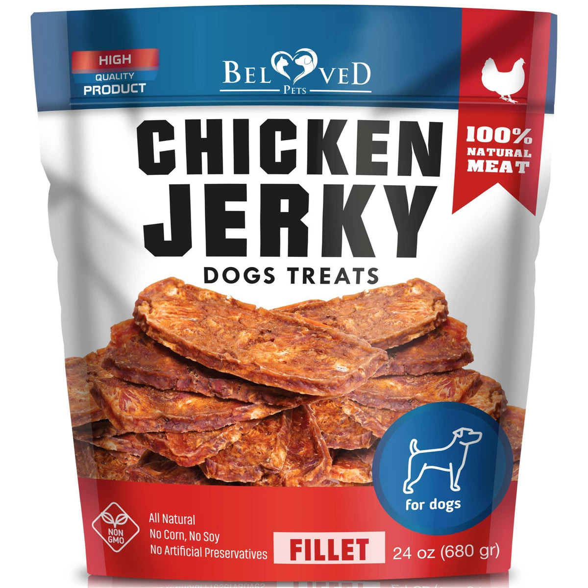 Chicken Jerky Dog Treats – Natural High Protein