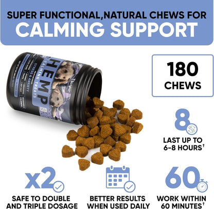 Calming Hemp Chews for Dogs Duck Flavor