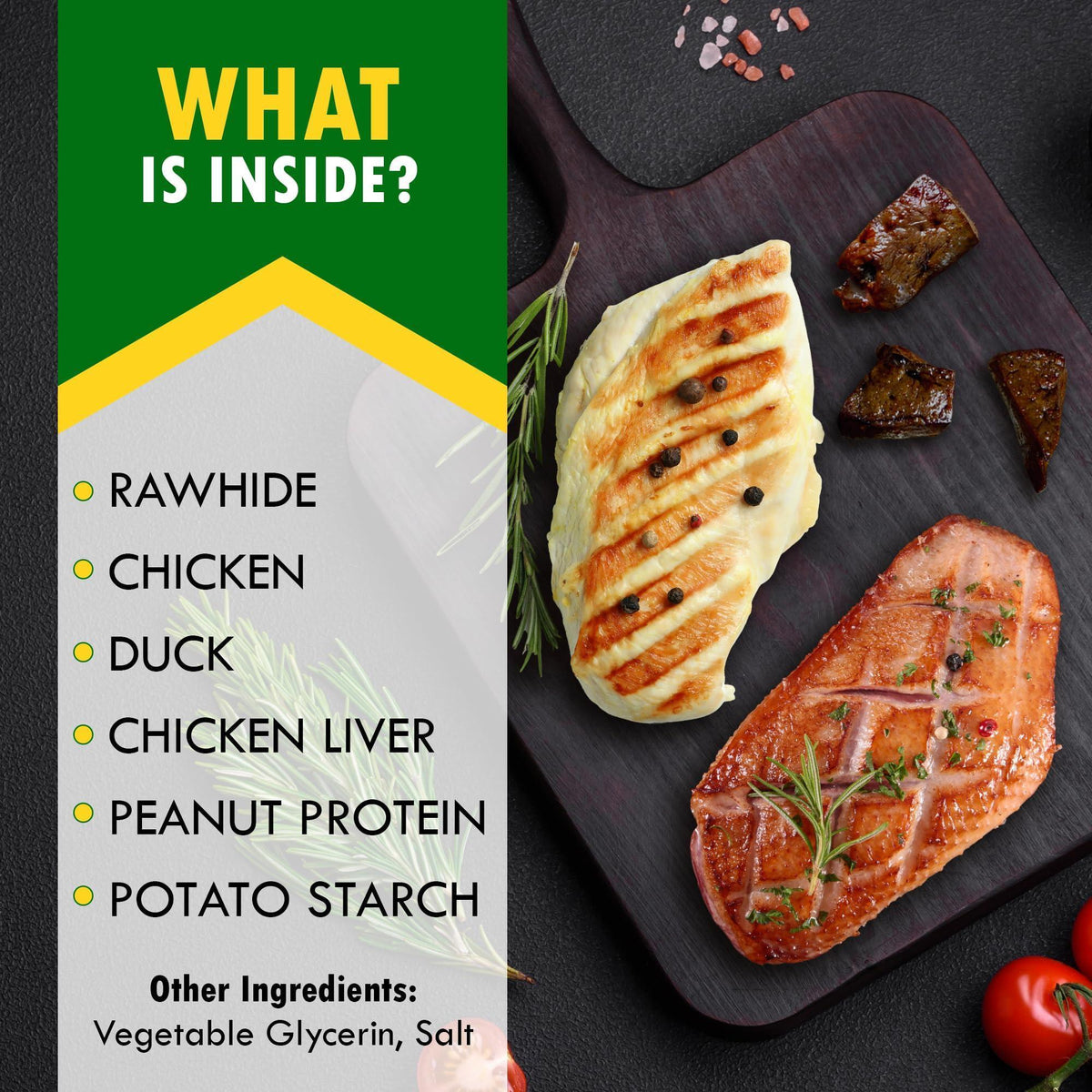 Kabobs Duck & Chicken Rawhide Dog Treats
