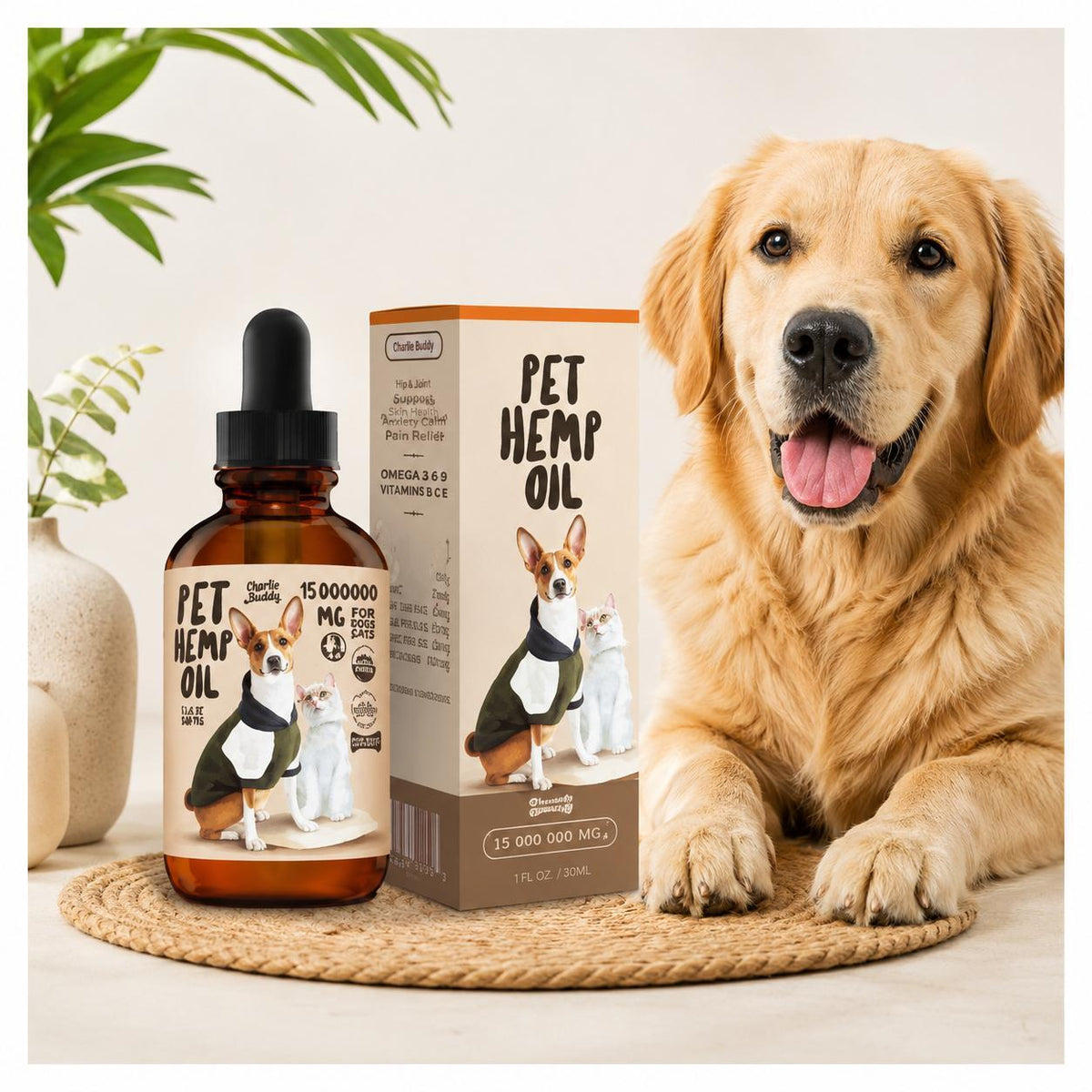 Charlie Buddy Hemp Oil for Dogs & Cats