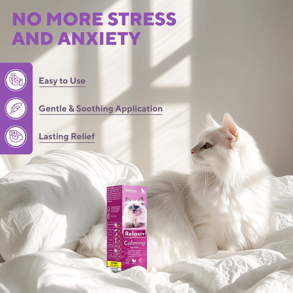 Calming Pheromone Spray for Cats – Scratch & Stress Relief