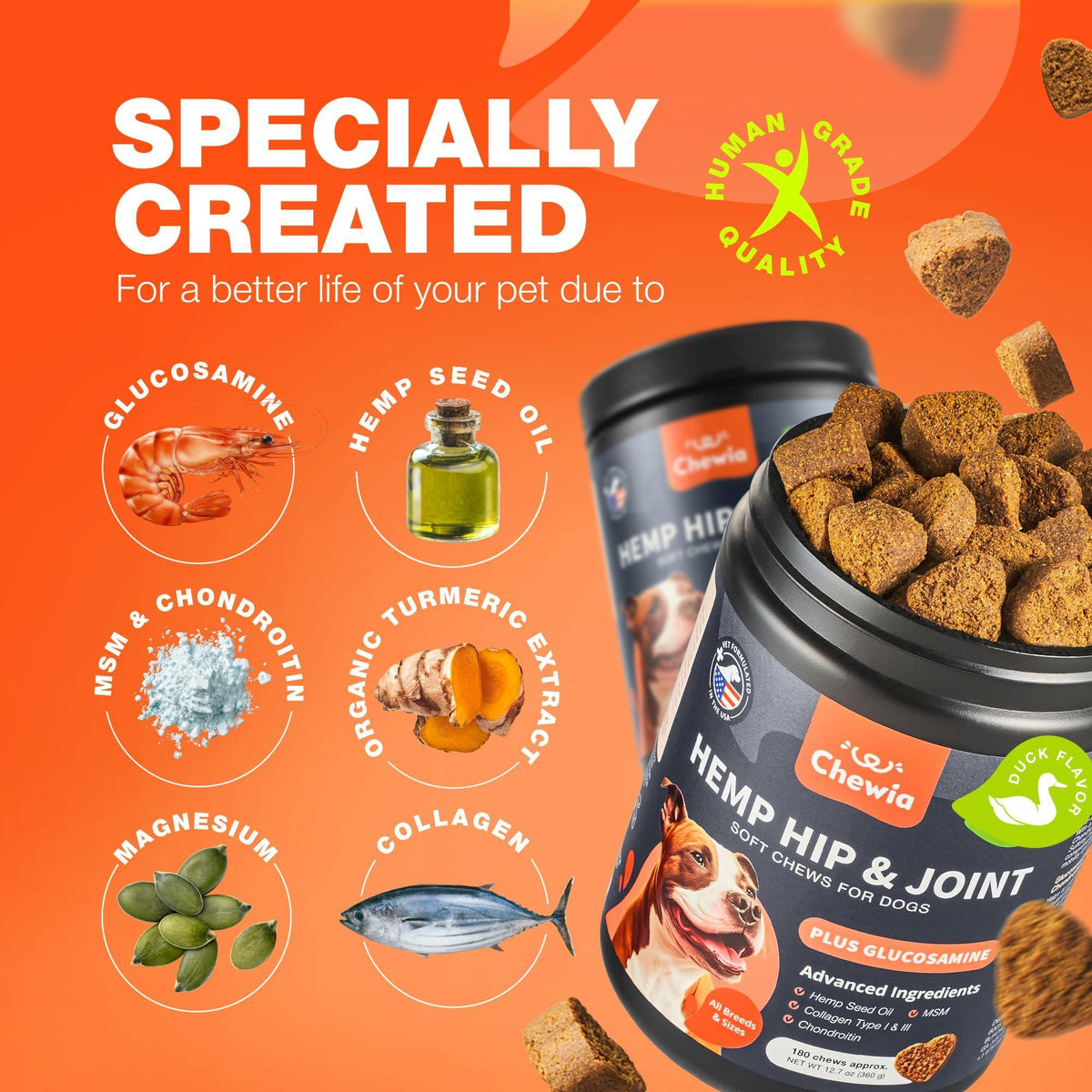 Glucosamine Chondroitin Joint Chews for Dogs