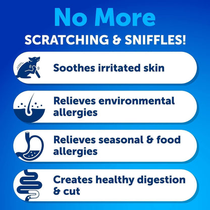 Dog Allergy Relief Chews for Itching & Skin