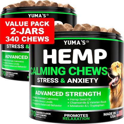 YUMA’S Hemp Calming Chews (2 Pack)